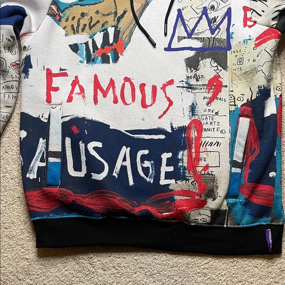 Members Only Jean-Michel Basquiat Multicolor Graphic Hoodie - Picture 5 of 10